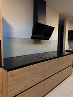 Composiet keukenblad zwart 278X74 CM, Huis en Inrichting, Ophalen, Zwart, Zo goed als nieuw, 200 cm of meer