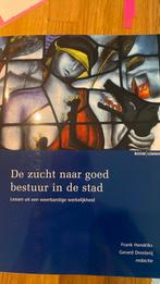 De zucht naar goed bestuur in de stad, Ophalen of Verzenden, Zo goed als nieuw