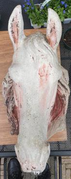 Paarden hoofd tuinbeeld, Tuin en Terras, Tuinbeelden, Ophalen of Verzenden, Gebruikt