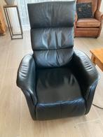 Zwarte Elektrische Relaxstoel in Prima Staat, Huis en Inrichting, Ophalen, Gebruikt, Leer, 75 tot 100 cm