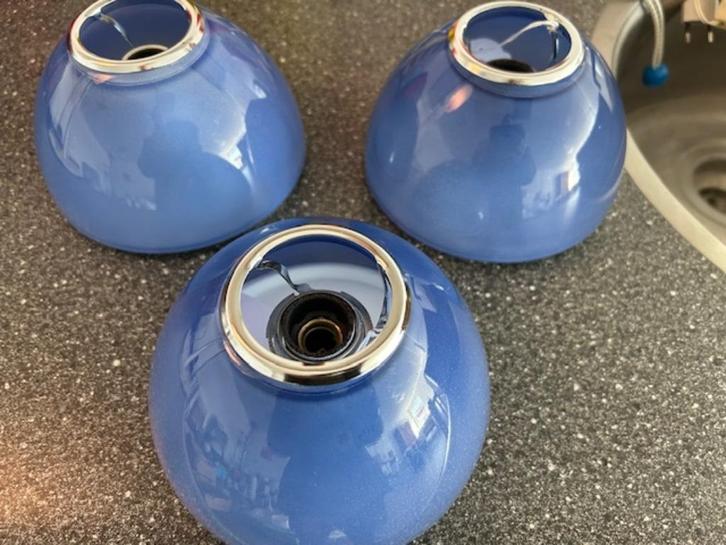 3 x Artemide Tilos 150 (blauw), Huis en Inrichting, Lampen | Wandlampen, Zo goed als nieuw, Glas, Metaal, Ophalen of Verzenden