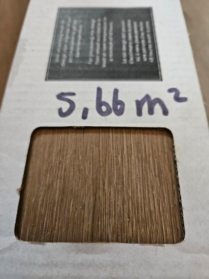 Nieuwe Visgraat PVC Vloer - 5,66 m2, Doe-het-zelf en Verbouw, Vloerdelen en Plavuizen, Nieuw, Vloerdelen of -planken, Kunststof