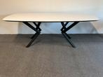 Deens ovale eettafel Fenix Bianco Malé 220x100, 100 tot 150 cm, 200 cm of meer, Ophalen of Verzenden, Zo goed als nieuw