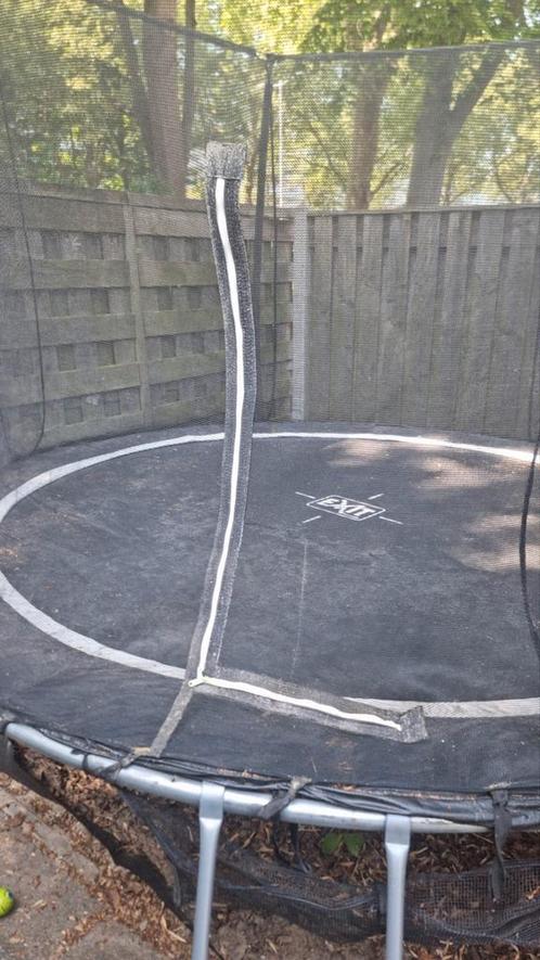 Exit Silhouette trampoline Ø305 cm + veiligheidsnet stevig, Kinderen en Baby's, Speelgoed | Buiten | Trampolines, Zo goed als nieuw