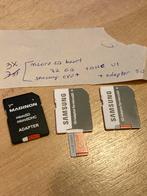 3x micro SD Kaart Samsung, Audio, Tv en Foto, Fotografie | Geheugenkaarten, Ophalen, MicroSDHC, Gebruikt, 32 GB
