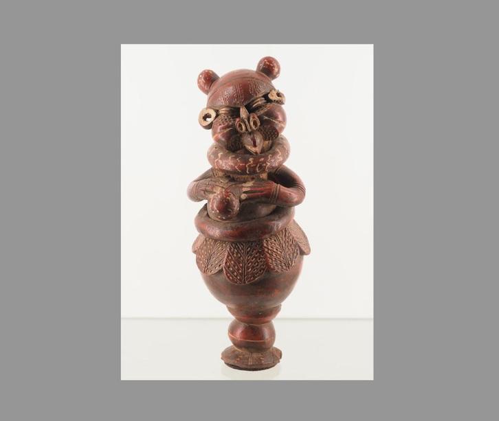 Authentiek Tikar Terracotta 'Huisgod'  Kameroen (251110-04), Antiek en Kunst, Kunst | Niet-Westerse kunst, Ophalen of Verzenden