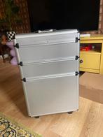 Sibel Kappers/Make-up Koffer trolley met Sleutel, Gebruikt, Ophalen of Verzenden, Grijs, Met slot