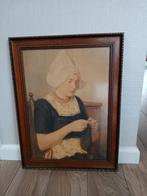 Volendammer prent in mooie lijst met glas, Antiek en Kunst, Kunst | Schilderijen | Klassiek, Ophalen of Verzenden