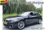 BMW 5 Serie Touring 520IA M-SPORT EXECUTIVE NAVI/LED/PDC/M-P, Gebruikt, 4 cilinders, 2000 kg, Zwart
