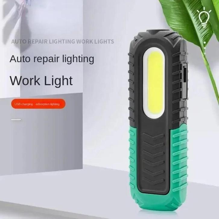 Zaklamp - Werklicht met oplaadbare USB - LED Magnetisch, Caravans en Kamperen, Zaklampen, Nieuw, Ophalen of Verzenden