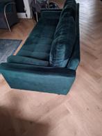 Groene velours bank, Huis en Inrichting, Banken | Sofa's en Chaises Longues, 150 tot 200 cm, 75 tot 100 cm, Ophalen of Verzenden