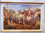 Historische schoolplaat Slag bij Nieuwpoort, Ophalen of Verzenden, Geschiedenis