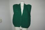 Kiro by Kim grof gebreid vest groen power shoulder look, Kleding | Dames, Truien en Vesten, Kiro by kim, Verzenden, Maat 42/44 (L)