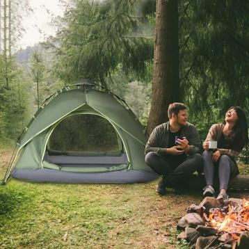 Dubbele Quick-Up tent voor 3 volwassenen beschikbaar voor biedingen