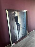 Schilderij Spiegellijst vrouw, 100 tot 150 cm, Rechthoekig, Zo goed als nieuw, 100 tot 125 cm