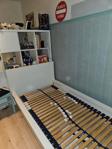 Ikea Malm eenpersoonsbed wit 90x200 cm - afbeelding 1