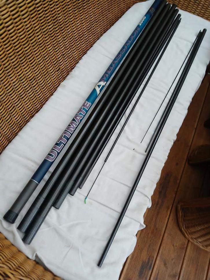 Oversteekhengel Vaste Stok Ultimate Ambassador 2000 11.00, Watersport en Boten, Hengelsport | Witvissen, Gebruikt, Vaste hengel