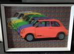 3D schilderijtje Fiat 500, Ophalen of Verzenden
