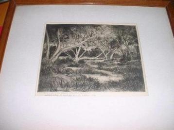 Wilson Eugene Silsby 1883 -1952, ets, gesigneerd beschikbaar voor biedingen