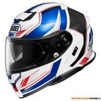 Shoei Neotec 3 GRASP Systeemhelm, Wit-Blauw-Zwart, Ophalen of Verzenden, Nieuw met kaartje