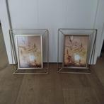 Goudkleurige fotolijsten, Ophalen of Verzenden, Gebruikt