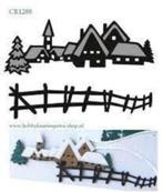 G152 Winter Village snijmal, Hobby en Vrije tijd, Kaarten | Zelf maken, Ophalen of Verzenden, Gebruikt, Kerst, Pons of Mal