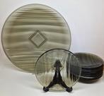 A.D. Copier Art Deco Grijsviolet 10 delig gebakset 1933., Ophalen of Verzenden