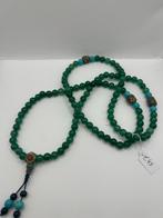 Nepalese Ketting met aventurijn, Ophalen of Verzenden, Zo goed als nieuw, Met edelsteen, Groen