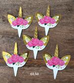 Unicorn eenhoorn cupcake prikker, Ophalen of Verzenden, Nieuw, Cupcakes, Versiering