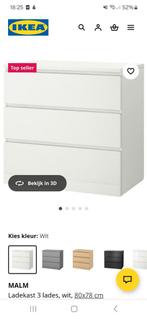 Ikea Malm Ladekast, Ophalen, 50 tot 100 cm, Zo goed als nieuw, 3 of 4 laden
