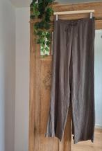 Zara kreukel broek khaki - maat S, Kleding | Dames, Broeken en Pantalons, Ophalen of Verzenden, Zo goed als nieuw, Maat 36 (S)
