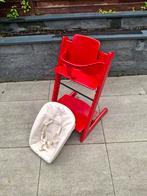 Stokke Tripp Trapp stoel, met newbornset en babyset, Ophalen, Gebruikt, Meegroeistoel, Stoelverkleiner