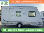 CARAVELAIR AMBIANCE STYLE 400, DWARSBED, FIETSENDR, VOORTENT, Hordeur, Bedrijf, 750 - 1000 kg, 5 tot 6 meter