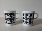 2 M.C Escher bekers Cordon Art Arzberg Douwe Egberts, Huis en Inrichting, Keuken | Servies, Arzberg, Ophalen of Verzenden, Zo goed als nieuw