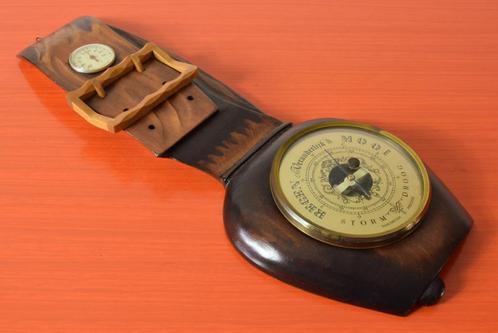 Retro vintage thermometer en barometer - Model koebel, Antiek en Kunst, Antiek | Gereedschap en Instrumenten, Ophalen of Verzenden