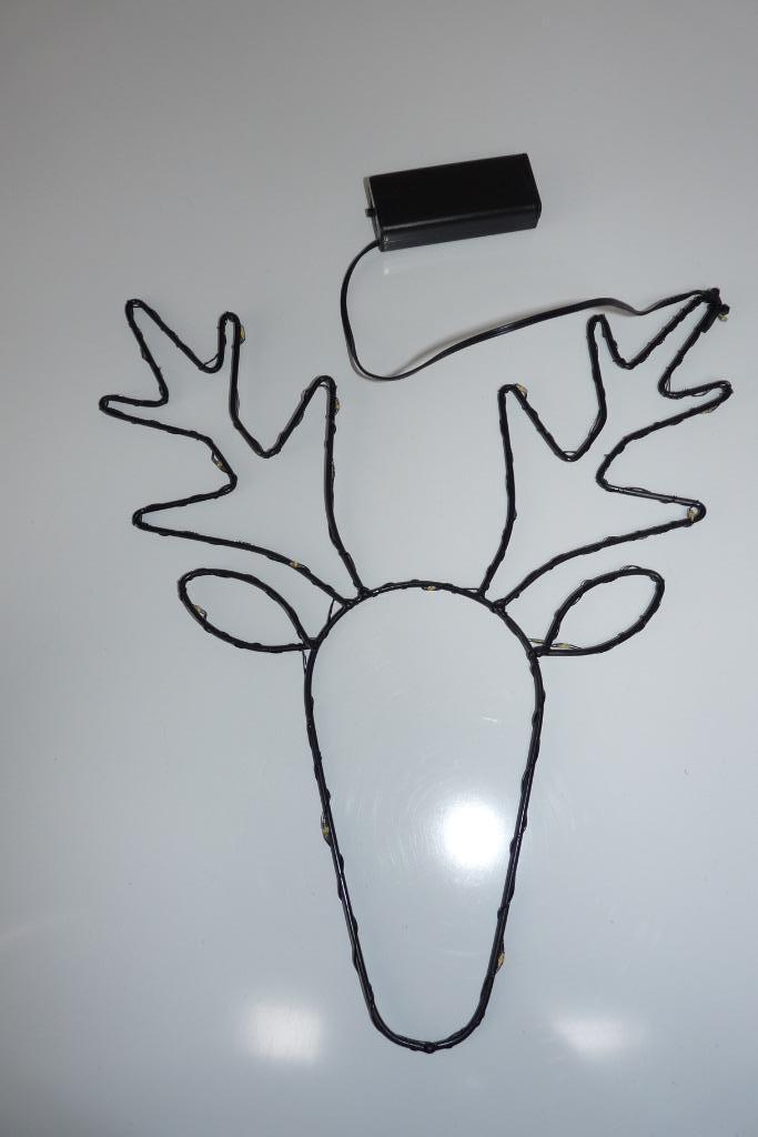 nieuw rendierhoofd verlichting op batterijen, Diversen, Kerst, Nieuw, Ophalen of Verzenden