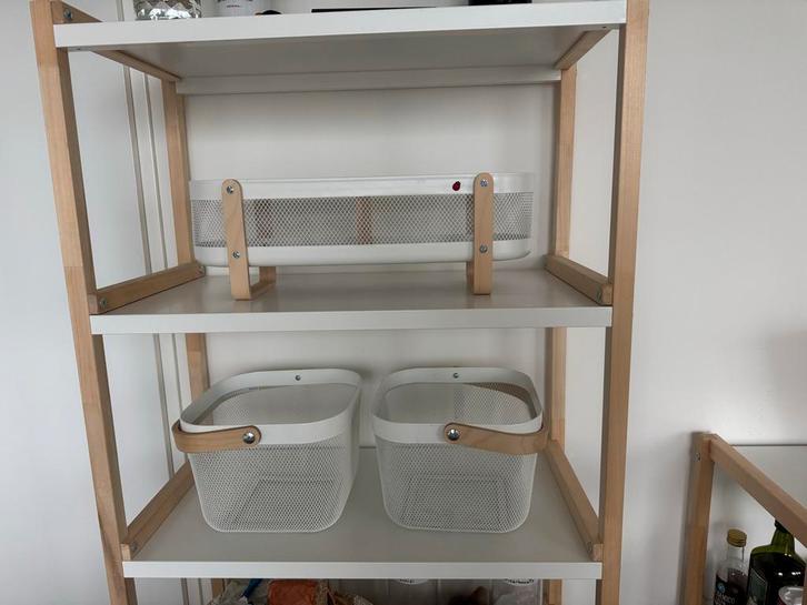 Ikea Risatorp Manden Set - Perfecte Staat!, Huis en Inrichting, Woonaccessoires | Schalen en Manden, Zo goed als nieuw, Mand, Vierkant