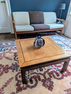 Chinese Kang koffietafel salontafel massief hout, Ophalen, 50 tot 100 cm, Vierkant, 50 tot 100 cm