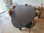 Castelijn Circlips Eettafel - Zwart, Ophalen, Gebruikt, 100 tot 150 cm, Vijf personen of meer