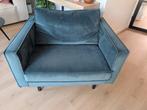 Mooie Velvet Groene fauteuil van het merk be pure home, Huis en Inrichting, Fauteuils, Ophalen, Overige materialen, Gebruikt, 75 tot 100 cm