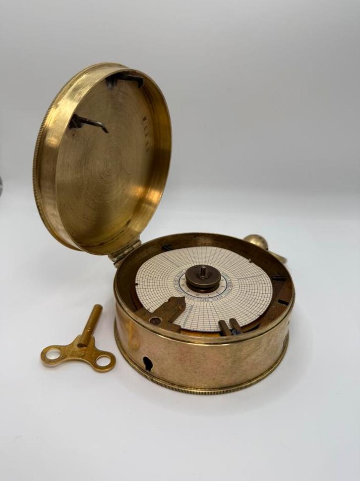 Oude ELKA nachtwakers routeklok, Antiek en Kunst, Antiek | Klokken, Ophalen of Verzenden