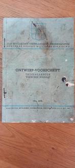 Ontwerp voorschrift tropenzakboek 1945, Verzamelen, Militaria | Algemeen, Ophalen of Verzenden, Landmacht, Nederland, Embleem of Badge