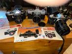 3 camera's met toebehoren pentax en praktica etc, Ophalen, Gebruikt, Spiegelreflex, Pentax