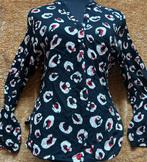 ZGAN Blouse met Print - st Oliver. Maat 40., Maat 38/40 (M), Zwart, Ophalen of Verzenden, Sint Oliver