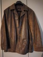 Vintage, retro. Bruin geschuurd lederen jas. Maat 50., Ophalen of Verzenden, Zo goed als nieuw, Maat 48/50 (M), Bruin