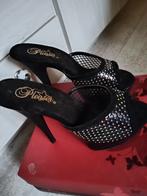 Glitter Pumps met Hoge Hak 39, Pumps, Zwart, Pleaser, Ophalen of Verzenden