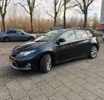 Toyota Auris 1.8 Hybrid, 136pk, 5D 2013 Zwart, Apple Carplay, Auto's, Toyota, Zwart, Leder en Stof, Zwart, Origineel Nederlands