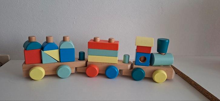 Houten Speelgoed Trein van HEMA, Kinderen en Baby's, Speelgoed | Houten speelgoed, Zo goed als nieuw, Duw- of Trekspeelgoed, Ophalen of Verzenden
