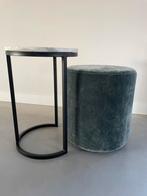 Tafeltje en poef Duran Lucena, Ophalen, Minder dan 50 cm, Rond, Minder dan 50 cm