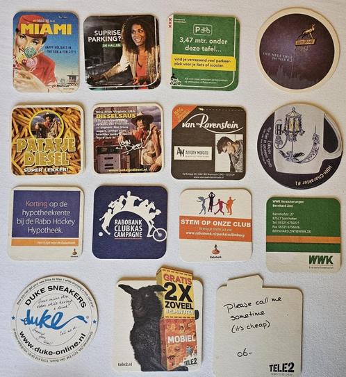 40 Bierviltjes Reclame, Verzamelen, Biermerken, Gebruikt, Viltje(s), Overige merken, Ophalen of Verzenden